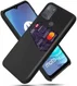 Motorola Moto G50 Hoesje met Kaartsleuf Kunstleer Back Cover Zwart afbeelding 1