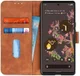 KHAZNEH Google Pixel 6 Pro Hoesje Retro Wallet Book Case Bruin afbeelding 1