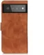 KHAZNEH Google Pixel 6 Pro Hoesje Retro Wallet Book Case Bruin afbeelding 5
