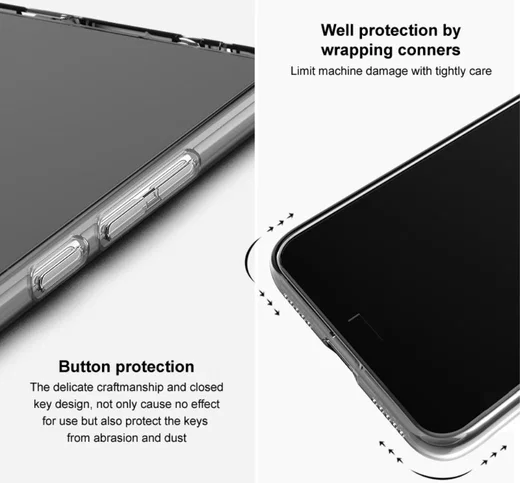 IMAK UX-5 Google Pixel 6 Hoesje Flexibel en Dun TPU Transparant afbeelding 8