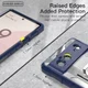Google Pixel 6 Hoesje Hybride Kickstand Back Cover Blauw afbeelding 3
