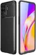 Oppo A94 Hoesje Siliconen Carbon TPU Back Cover Zwart afbeelding 4
