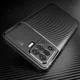 Oppo A94 Hoesje Siliconen Carbon TPU Back Cover Zwart afbeelding 6