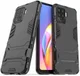 Oppo A94 Hoesje Shock Proof Hybride Back Cover met Kickstand Zwart afbeelding 2