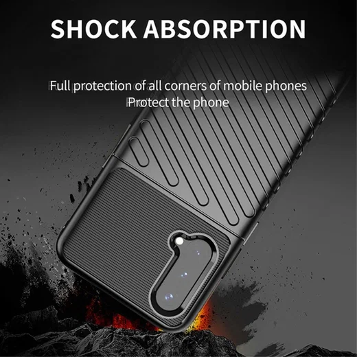 OnePlus Nord CE 5G Hoesje TPU Thunder Design Zwart afbeelding 3