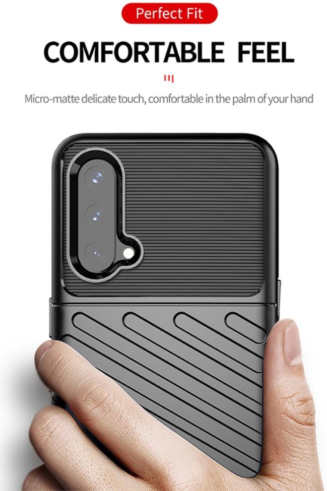 OnePlus Nord CE 5G Hoesje TPU Thunder Design Blauw afbeelding 2