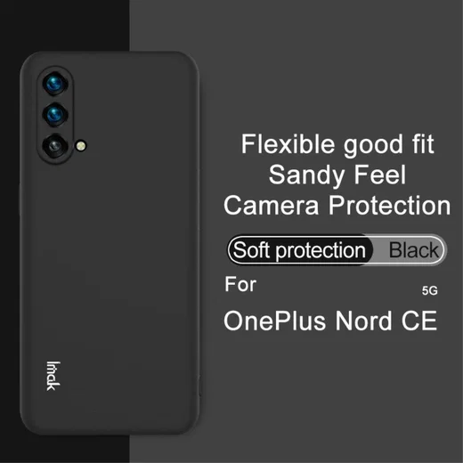 IMAK UC-3 Series OnePlus Nord CE 5G Hoesje Dun TPU Zwart afbeelding 6