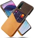OnePlus Nord CE 5G Hoesje met Kaartsleuf Back Cover Bruin afbeelding 1