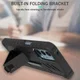 Oppo A54 5G / A74 5G Hoesje Hybride Back Cover met Kickstand Zwart afbeelding 2