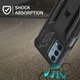 Oppo A54 5G / A74 5G Hoesje Hybride Back Cover met Kickstand Zwart afbeelding 4