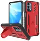 Oppo A54 5G / A74 5G Hoesje Hybride Back Cover met Kickstand Rood afbeelding 1