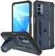 Oppo A54 5G / A74 5G Hoesje Hybride Back Cover met Kickstand Blauw afbeelding 1