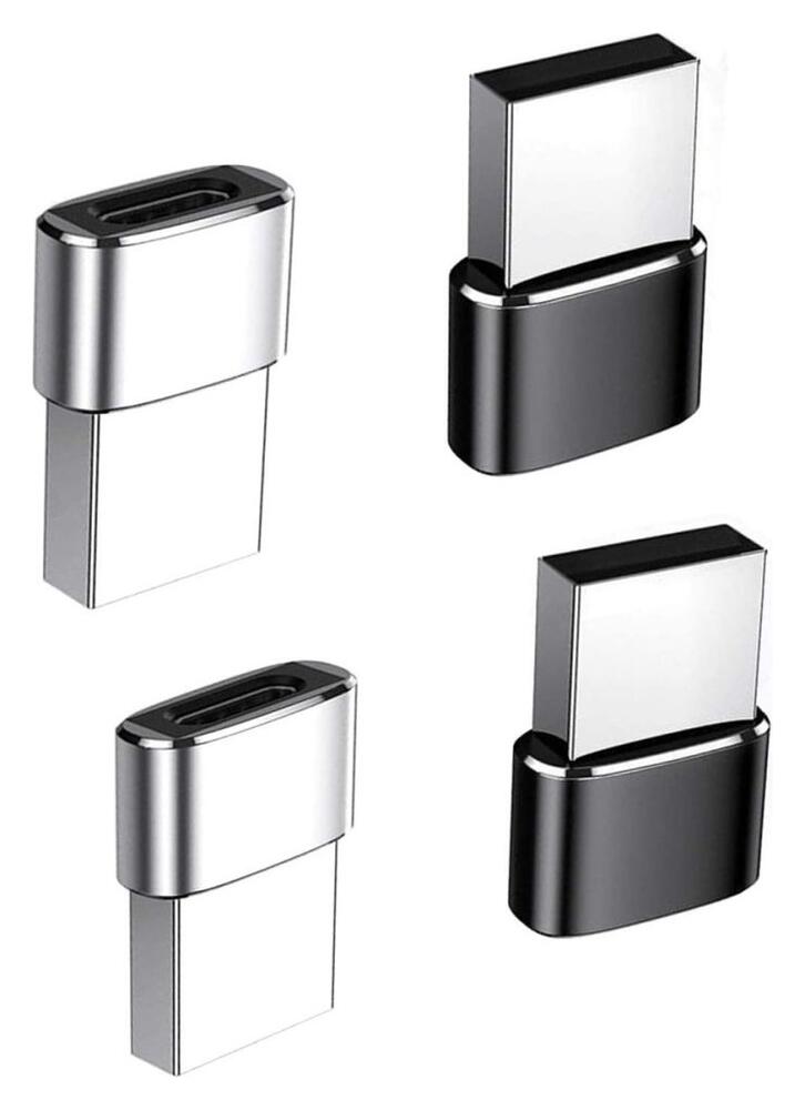 Universele USB-A naar USB-C Converter/Adapter Zwart afbeelding 10