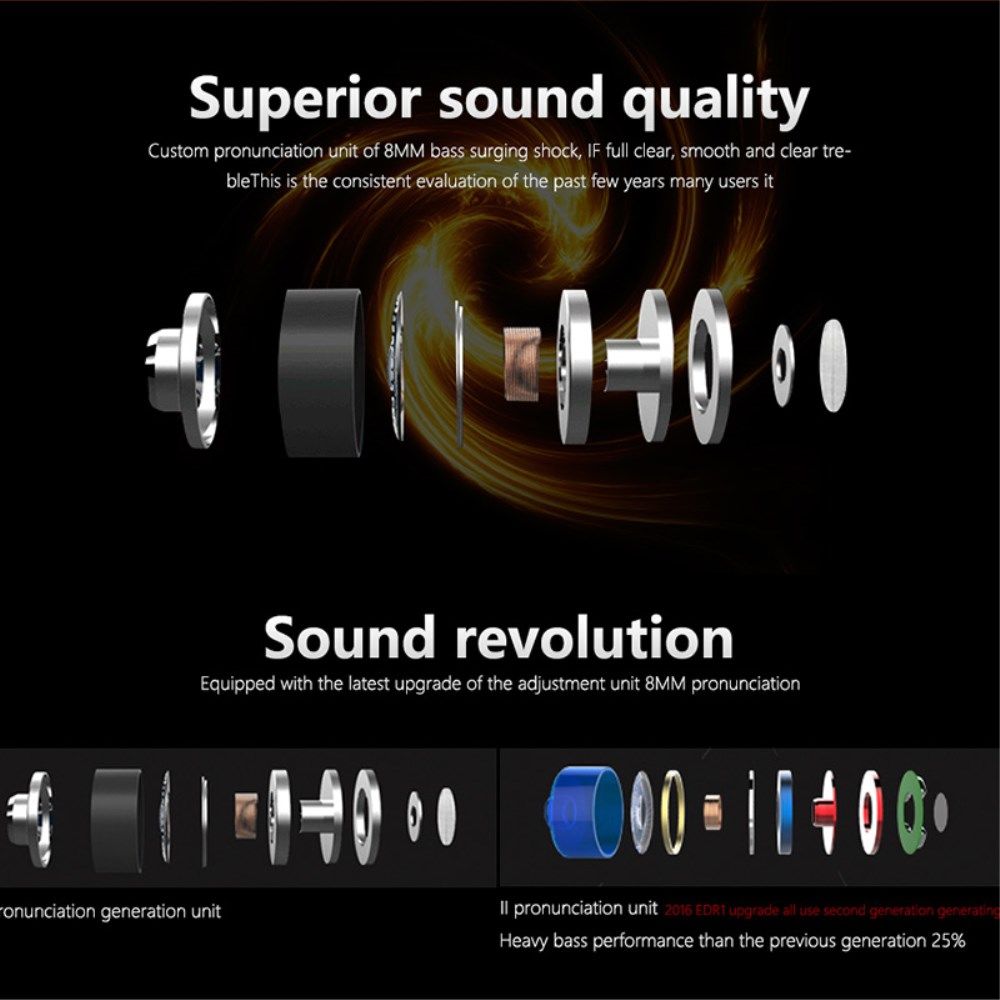 Bedrade In-Ear Oordopjes 3.5mm Jack Stereo Headset met Microfoon afbeelding 3