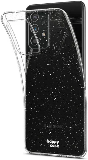 HappyCase Samsung Galaxy A52 / A52S Hoesje Flexibel TPU Glitter afbeelding 2