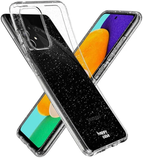 HappyCase Samsung Galaxy A52 / A52S Hoesje Flexibel TPU Glitter afbeelding 4