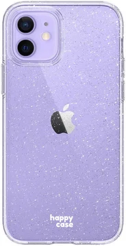 HappyCase Apple iPhone 12 / 12 Pro Hoesje Flexibel TPU Glitter Print