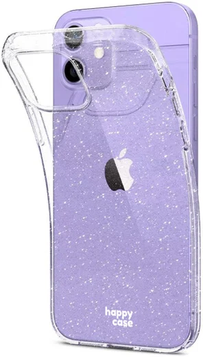 HappyCase Apple iPhone 12 / 12 Pro Hoesje Flexibel TPU Glitter Print afbeelding 5