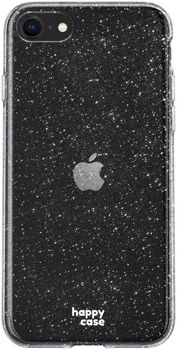 HappyCase iPhone SE 2020/2022 Hoesje Flexibel TPU Glitter Print afbeelding 1