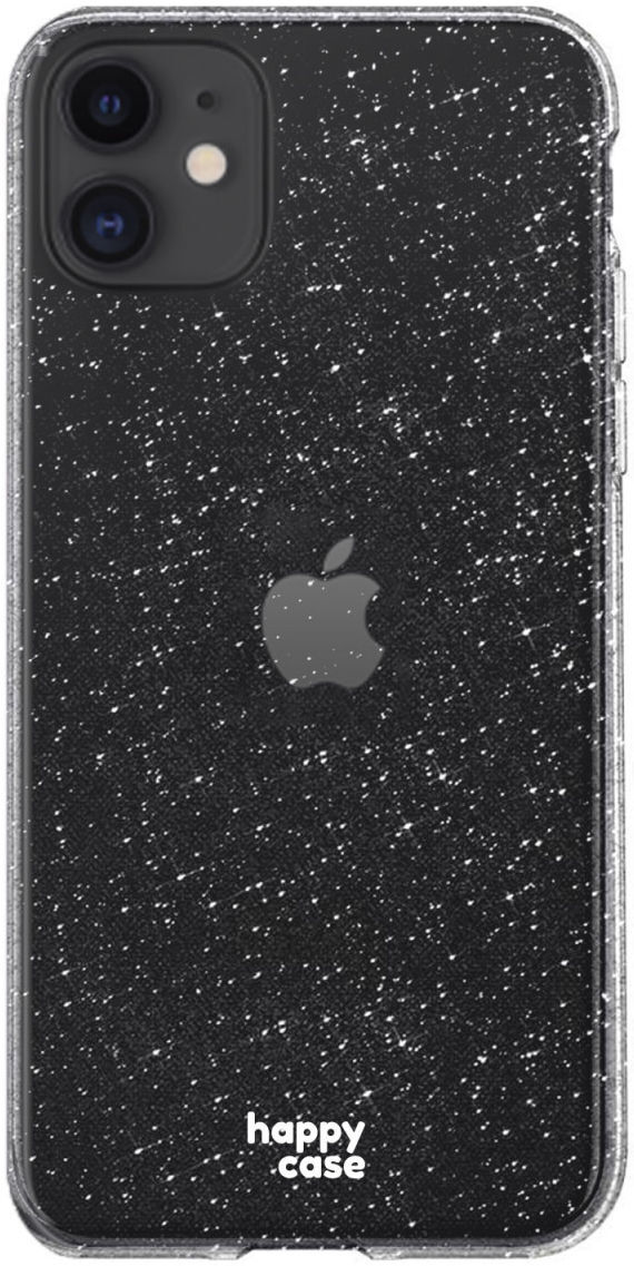 HappyCase Apple iPhone 11 Hoesje Flexibel TPU Glitter Print afbeelding 1
