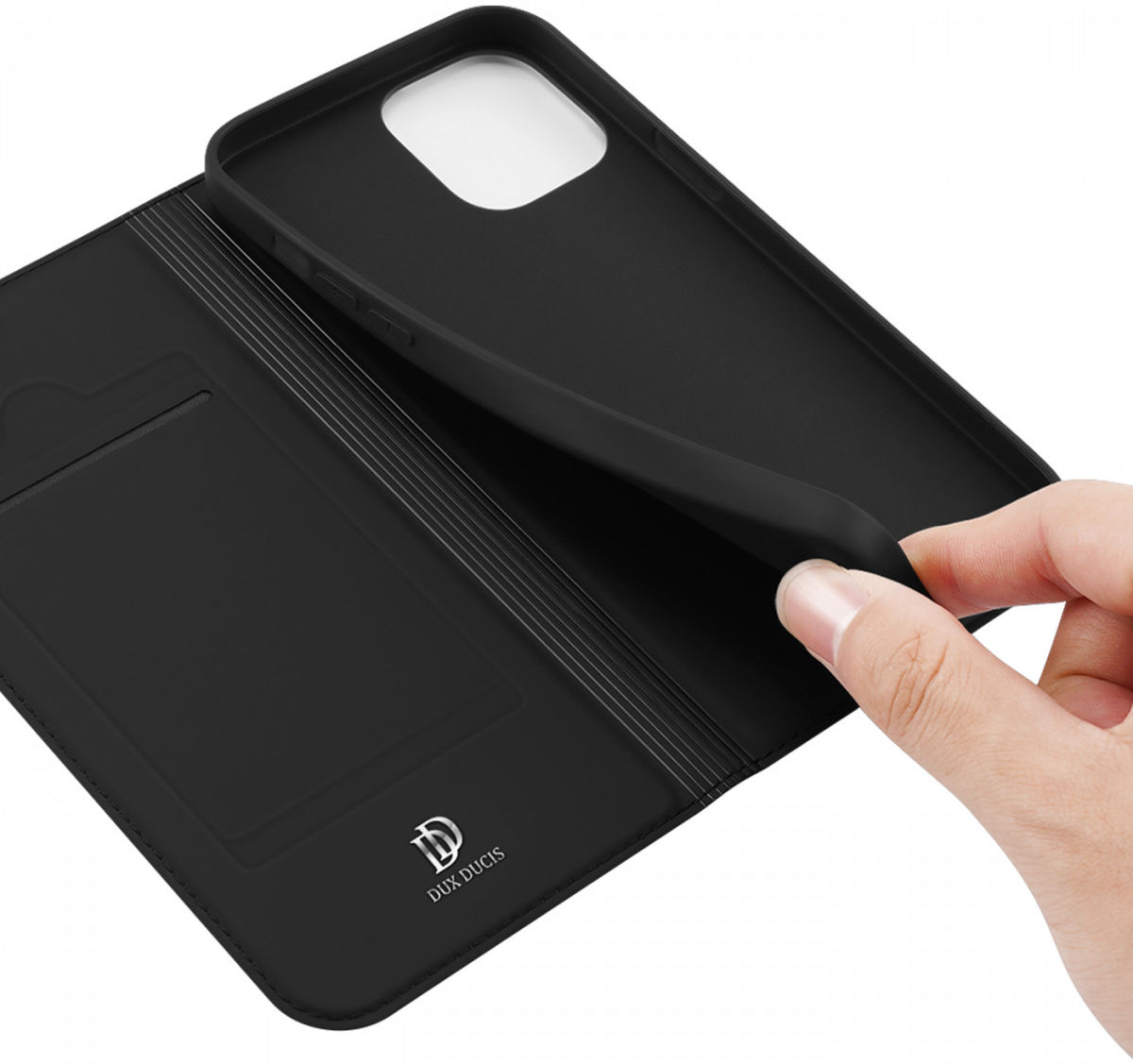 Dux Ducis Skin Pro Series Apple iPhone 13 Pro Hoesje Book Case Zwart afbeelding 4