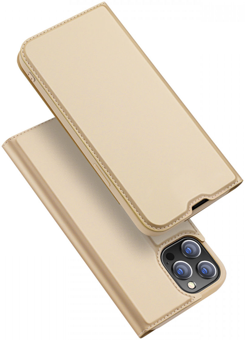 Dux Ducis Skin Pro Series Apple iPhone 13 Pro Hoesje Book Case Goud afbeelding 2