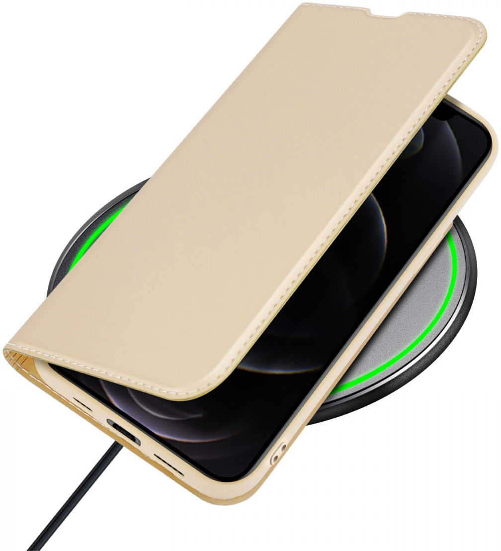 Dux Ducis Skin Pro Series Apple iPhone 13 Pro Hoesje Book Case Goud afbeelding 10