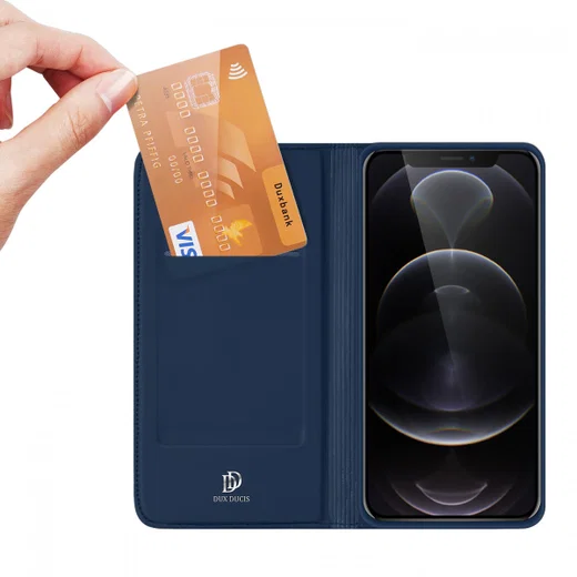 Dux Ducis Skin Pro Series Apple iPhone 13 Pro Max Hoesje Wallet Blauw afbeelding 1