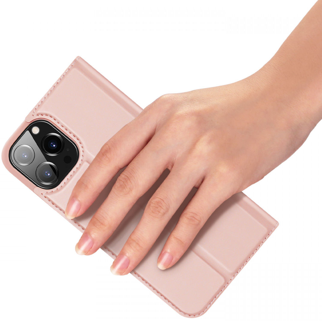 Dux Ducis Skin Pro Series Apple iPhone 13 Pro Max Hoesje Wallet Roze afbeelding 5