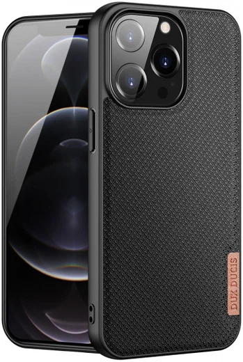 Dux Ducis Fino Series Apple iPhone 13 Pro Hoesje Back Cover Zwart afbeelding 1