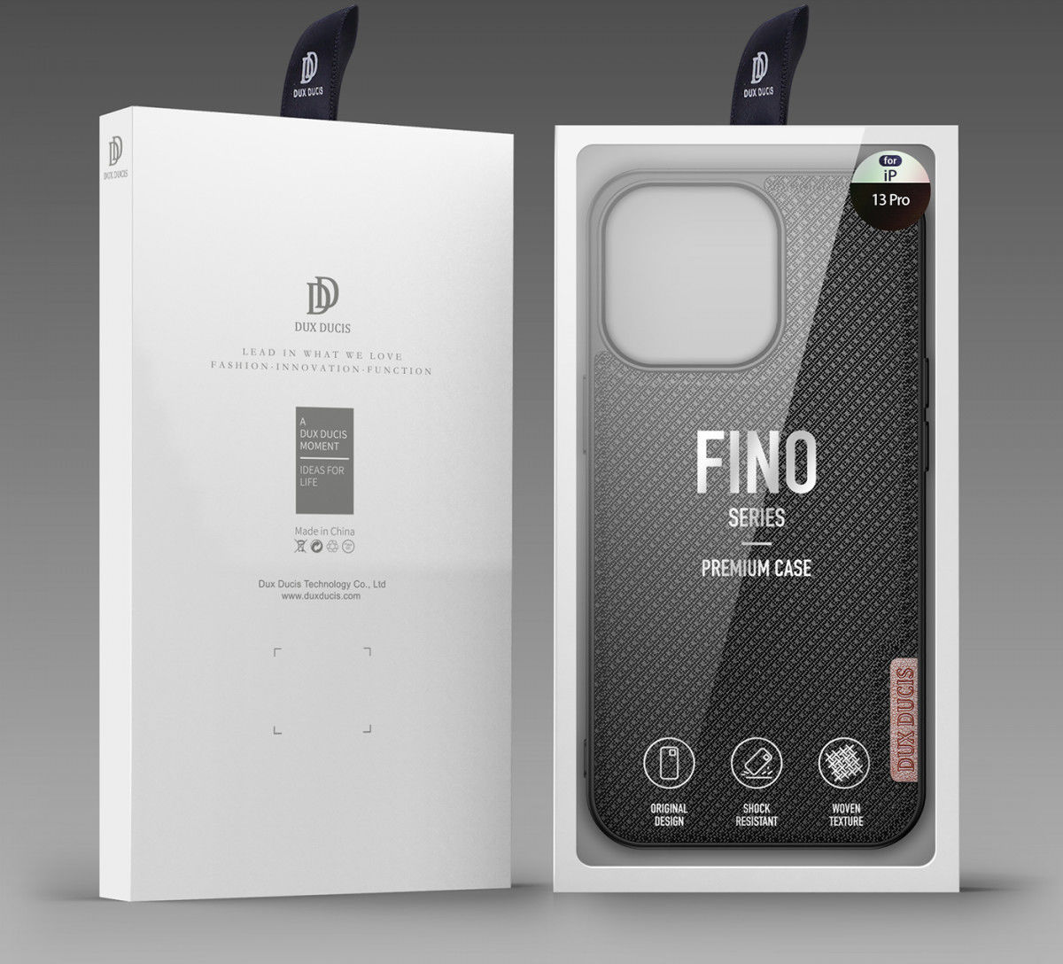Dux Ducis Fino Series Apple iPhone 13 Pro Hoesje Back Cover Zwart afbeelding 11