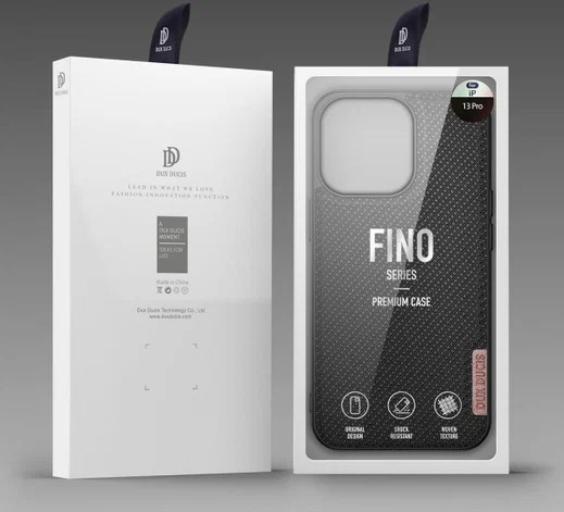 Dux Ducis Fino Series Apple iPhone 13 Pro Hoesje Back Cover Zwart afbeelding 11