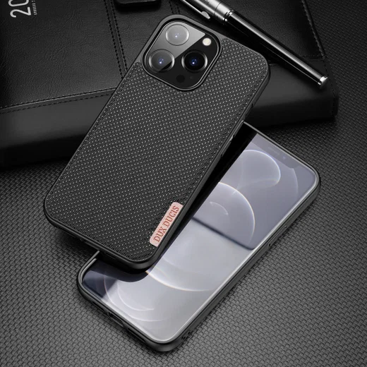 Dux Ducis Fino Series Apple iPhone 13 Pro Hoesje Back Cover Zwart afbeelding 2