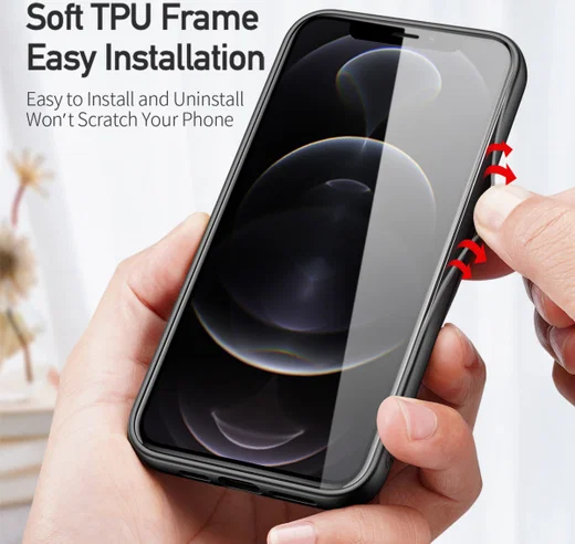 Dux Ducis Fino Series Apple iPhone 13 Pro Hoesje Back Cover Zwart afbeelding 4