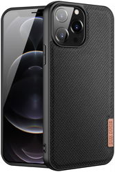 Dux Ducis Fino Series Apple iPhone 13 Pro Max Hoesje Back Cover Zwart afbeelding