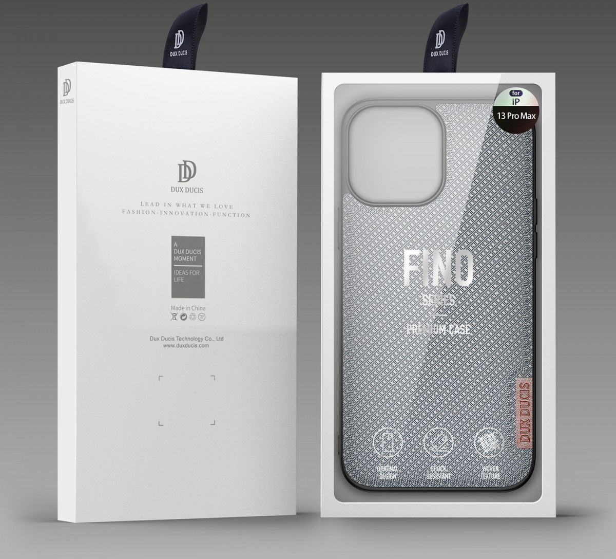 Dux Ducis Fino Series Apple iPhone 13 Pro Max Hoesje Back Cover Blauw afbeelding 11