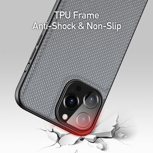 Dux Ducis Fino Series Apple iPhone 13 Pro Max Hoesje Back Cover Blauw afbeelding 4