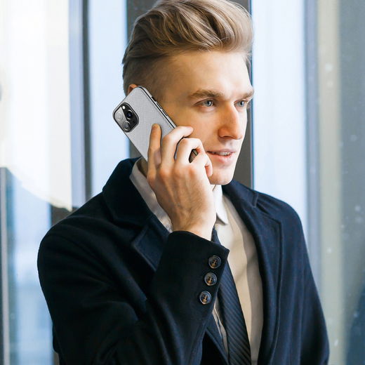 Dux Ducis Fino Series Apple iPhone 13 Pro Max Hoesje Back Cover Blauw afbeelding 9