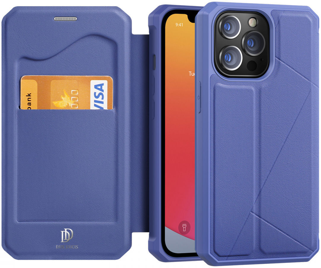 Dux Ducis Skin X Series Apple iPhone 13 Pro Hoesje Book Case Blauw afbeelding 1