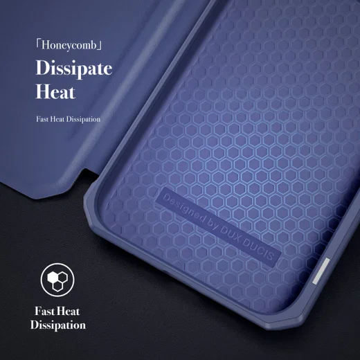 Dux Ducis Skin X Series Apple iPhone 13 Pro Hoesje Book Case Blauw afbeelding 9