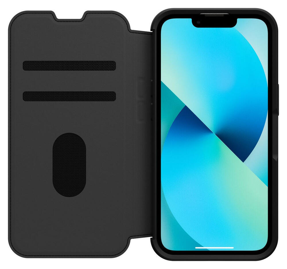 OtterBox Strada Apple iPhone 13 Hoesje Portemonnee Book Case Zwart afbeelding 1