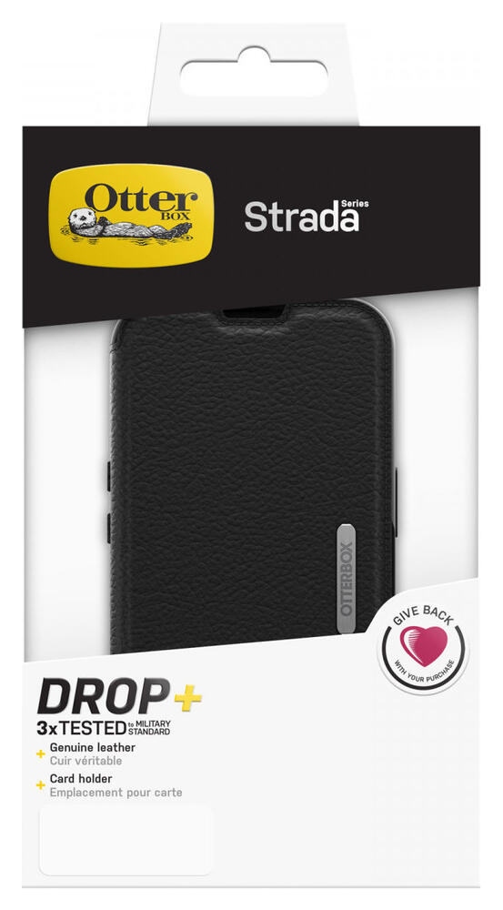 OtterBox Strada Apple iPhone 13 Hoesje Portemonnee Book Case Zwart afbeelding 13