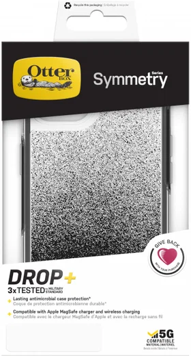 OtterBox Symmetry Apple iPhone 13 Hoesje Back Cover Wit Zwart afbeelding 12