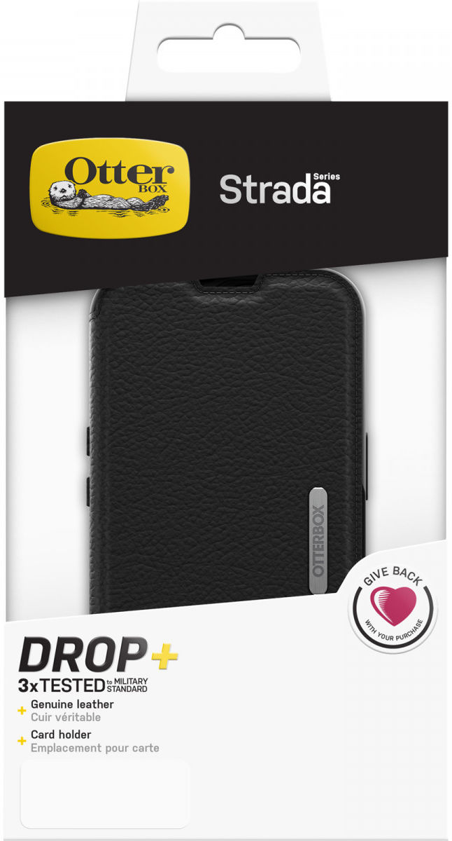 OtterBox Strada Apple iPhone 13 Pro Hoesje Portemonnee Book Case Zwart afbeelding 14