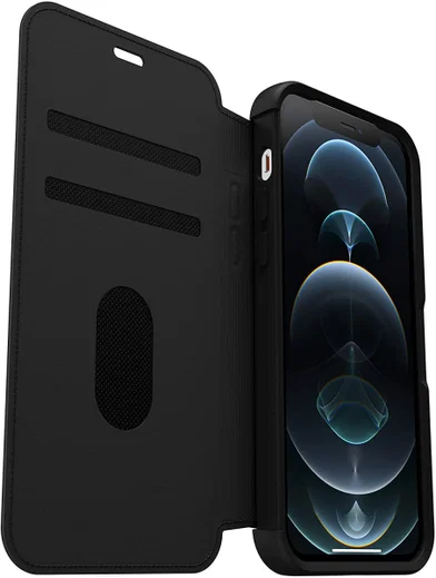 OtterBox Strada Apple iPhone 13 Pro Hoesje Portemonnee Book Case Zwart afbeelding 4