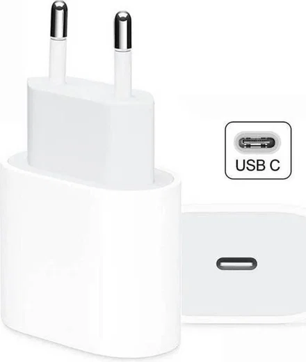 Originele Apple 20W USB-C Power Adapter met Lightning Kabel Wit afbeelding 3