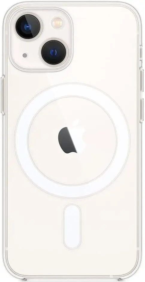 Apple iPhone 13 Mini Hoesje MagSafe Dun TPU Back Cover Transparant afbeelding 1