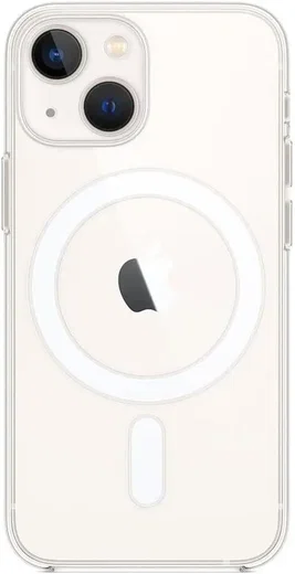 Apple iPhone 13 Mini Hoesje MagSafe Dun TPU Back Cover Transparant afbeelding 1