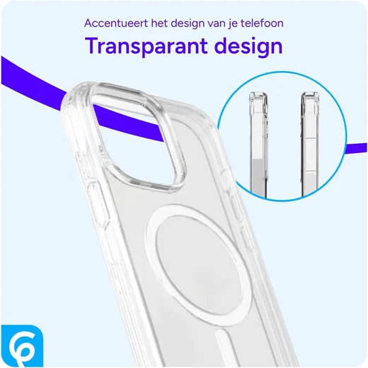 Apple iPhone 13 Mini Hoesje MagSafe Dun TPU Back Cover Transparant afbeelding 8