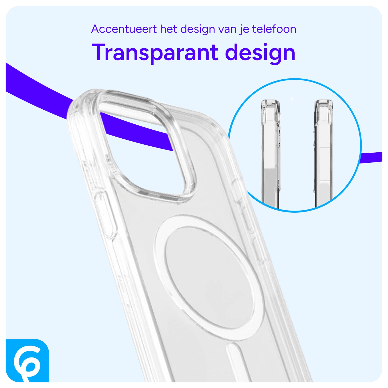 Apple iPhone 13 Mini Hoesje voor MagSafe Dun TPU Transparant afbeelding 5